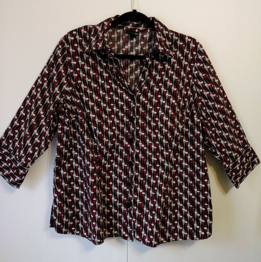 East 5th Botton Down Top Size 1X